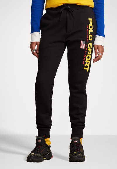 Polo Ralph Lauren POLO SPORT JOGGERS - Pantaloni de trening - polo black/gold