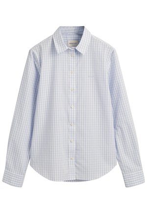 REG POPLIN GINGHAM  - Skjortebluser - light blue