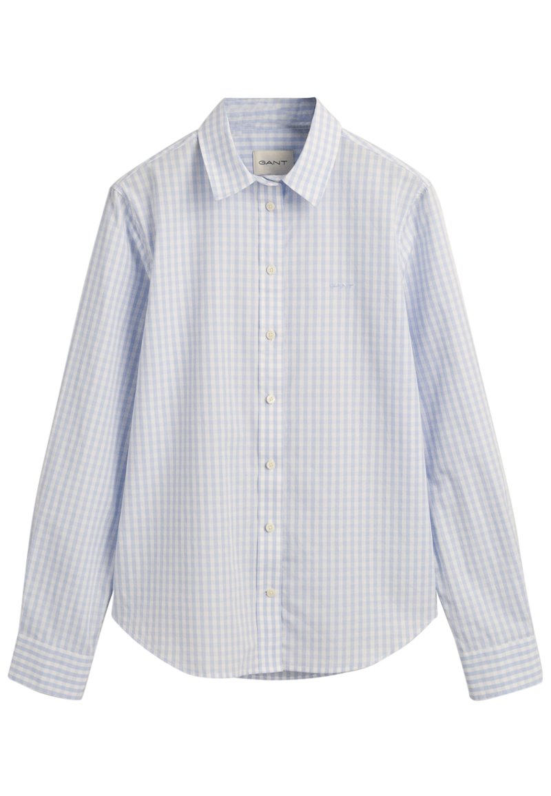 GANT - REG POPLIN GINGHAM  - Hemdbluse - light blue, Vergrößern