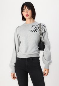 Object OBJTHESS EMBROIDERY  - Strickpullover - light grey melange
