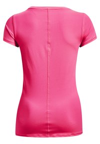 Under Armour HEATGEAR ARMOUR - T-shirt desportiva - electro pink // metallic silver