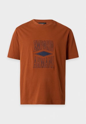 Emporio Armani, T-SHIRT - Тениска с щампа - ginger bread