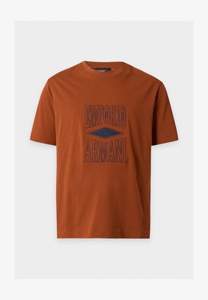 Emporio Armani, T-SHIRT - Тениска с щампа - ginger bread