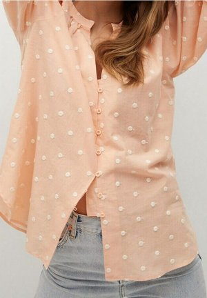 Overhemdblouse - apricot