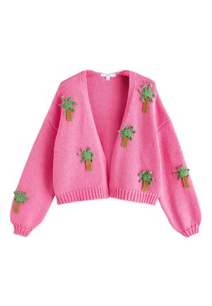Next, Svetrík - pink 3d palm tree