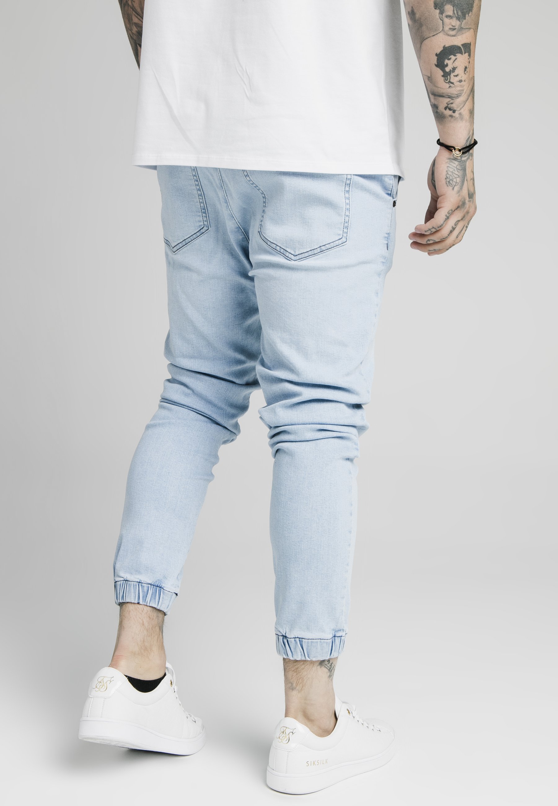 SIKSILK CUFFED - Vaqueros pitillo - light blue/azul claro - Zalando.es