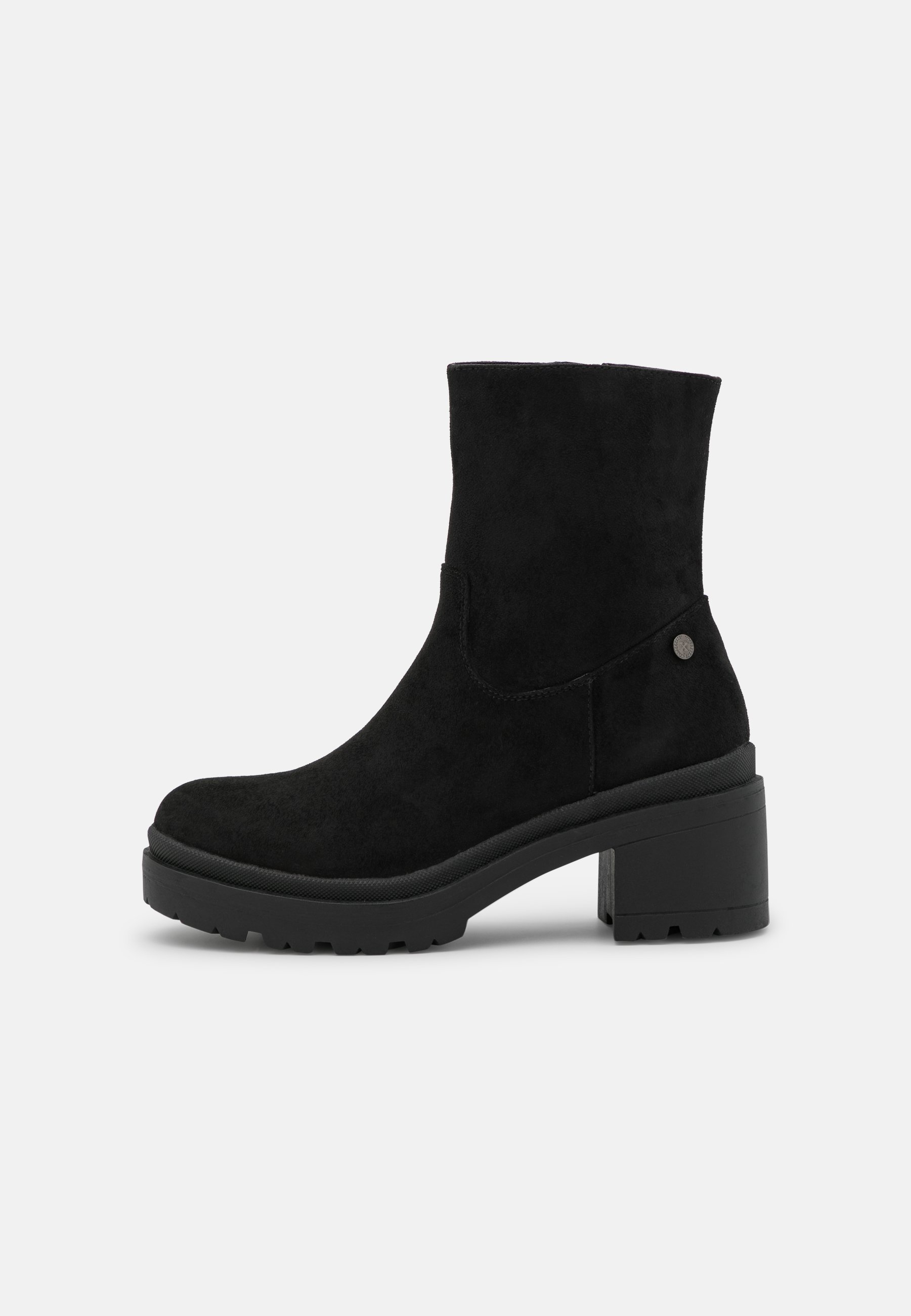 XTI Korte laarzen - black/zwart - Zalando.nl