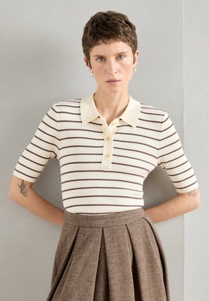 STRIPE - Πόλο - coffee quartz