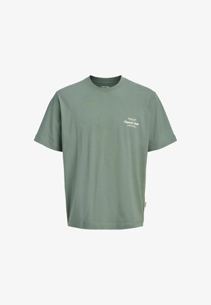 Jack & Jones, JORNORREBRO TYPO TEE SS CN SN PLS - T-shirt con stampa - laurel wreath