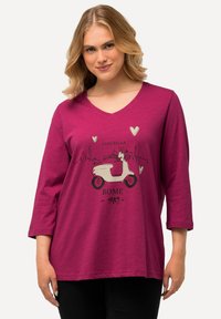 Ulla Popken CIAO BELLA MANCHES 3/4 ET COL EN V COUPE CLASSIC FIT - Maglietta a manica lunga