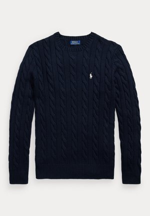 Polo Ralph Lauren, CABLE-KNIT COTTON SWEATER - Пуловер - hunter navy