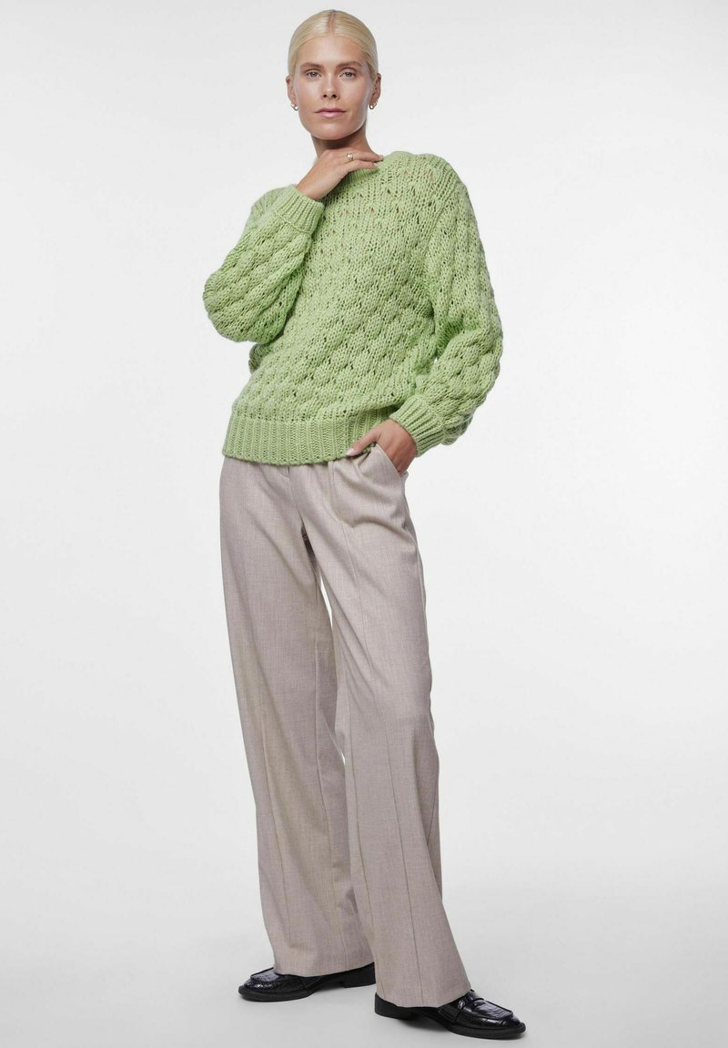 YAS Yasbubba LS Knit Pullover Donna – Maglione Lavorato A Maglia, Girocollo, Maniche Lunghe, Cotone Morbido