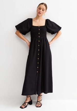 New Look BUTTON MILKMAID MIDI  - Robe de jour - black