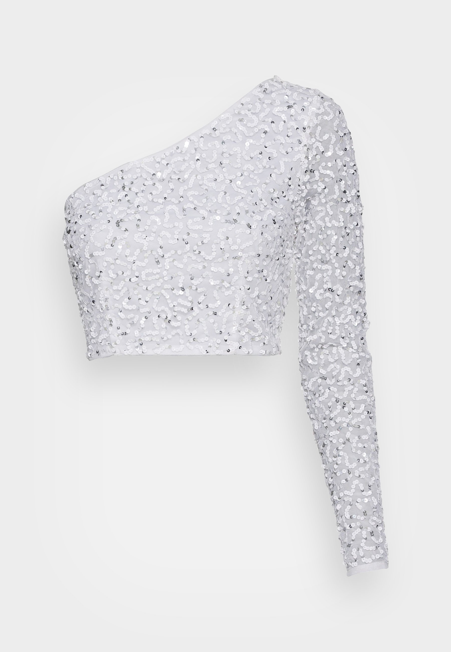 White sparkly long sleeve top Outlet