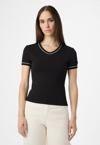 Fila PORTELLO V-NECK - T-paita - black