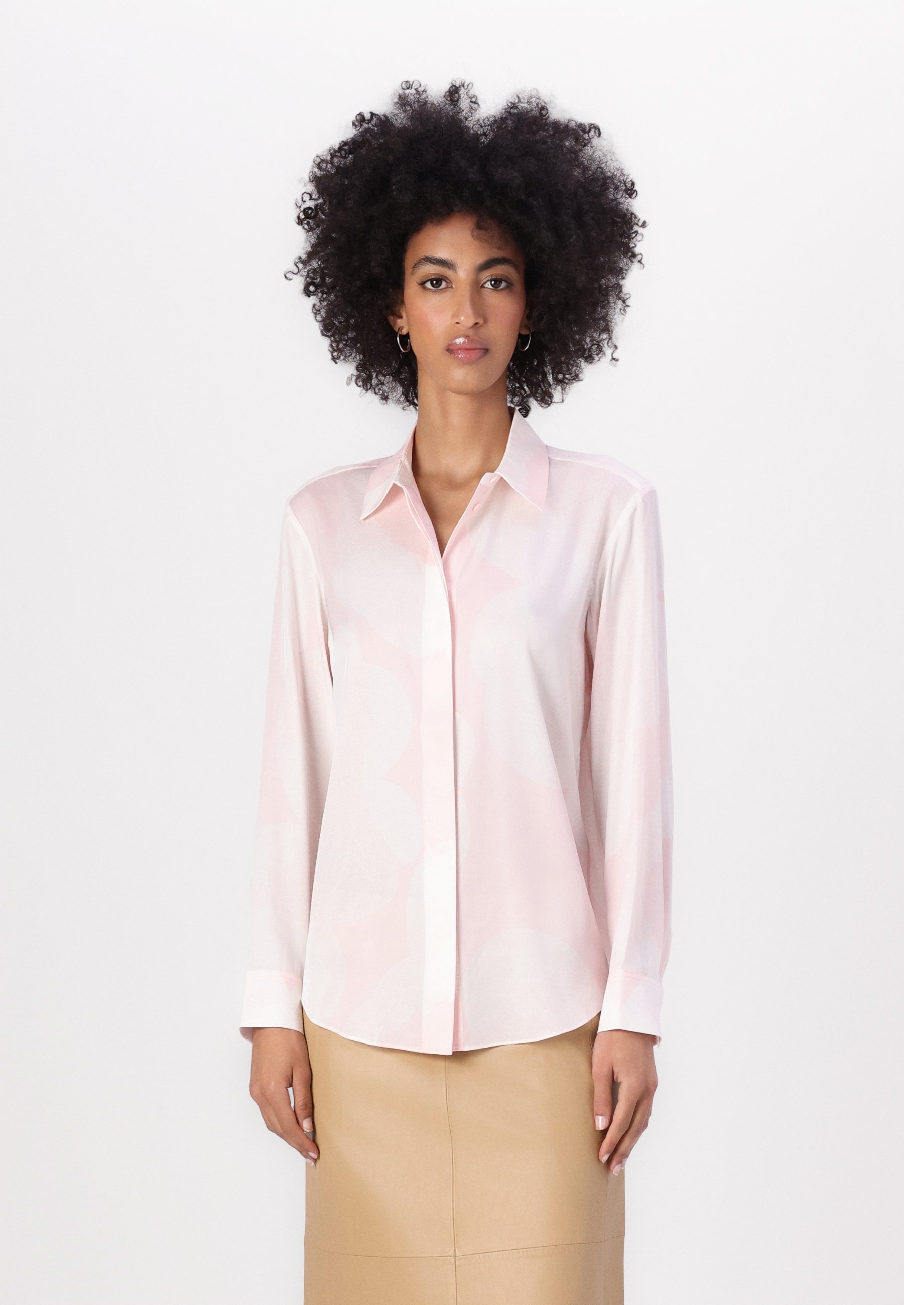 Marimekko MAIJA UNIKKO - Button-down blouse - light pink/white 