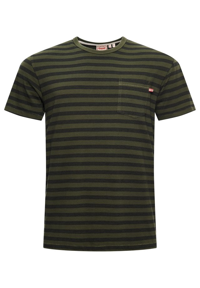 OFF PISTE BOX - T-shirt print - drab overall green