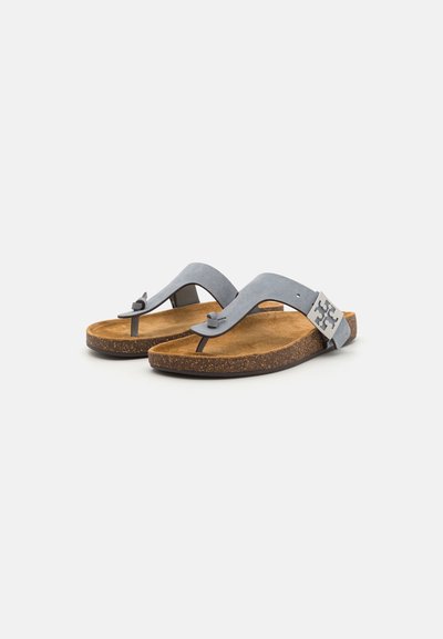 Tory Burch MELLOW THONG SANDAL - Sandale cu baretă între degete - aria blue/avola