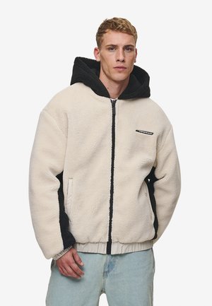 ABSECON JACKET - Veste polaire - light beige/black