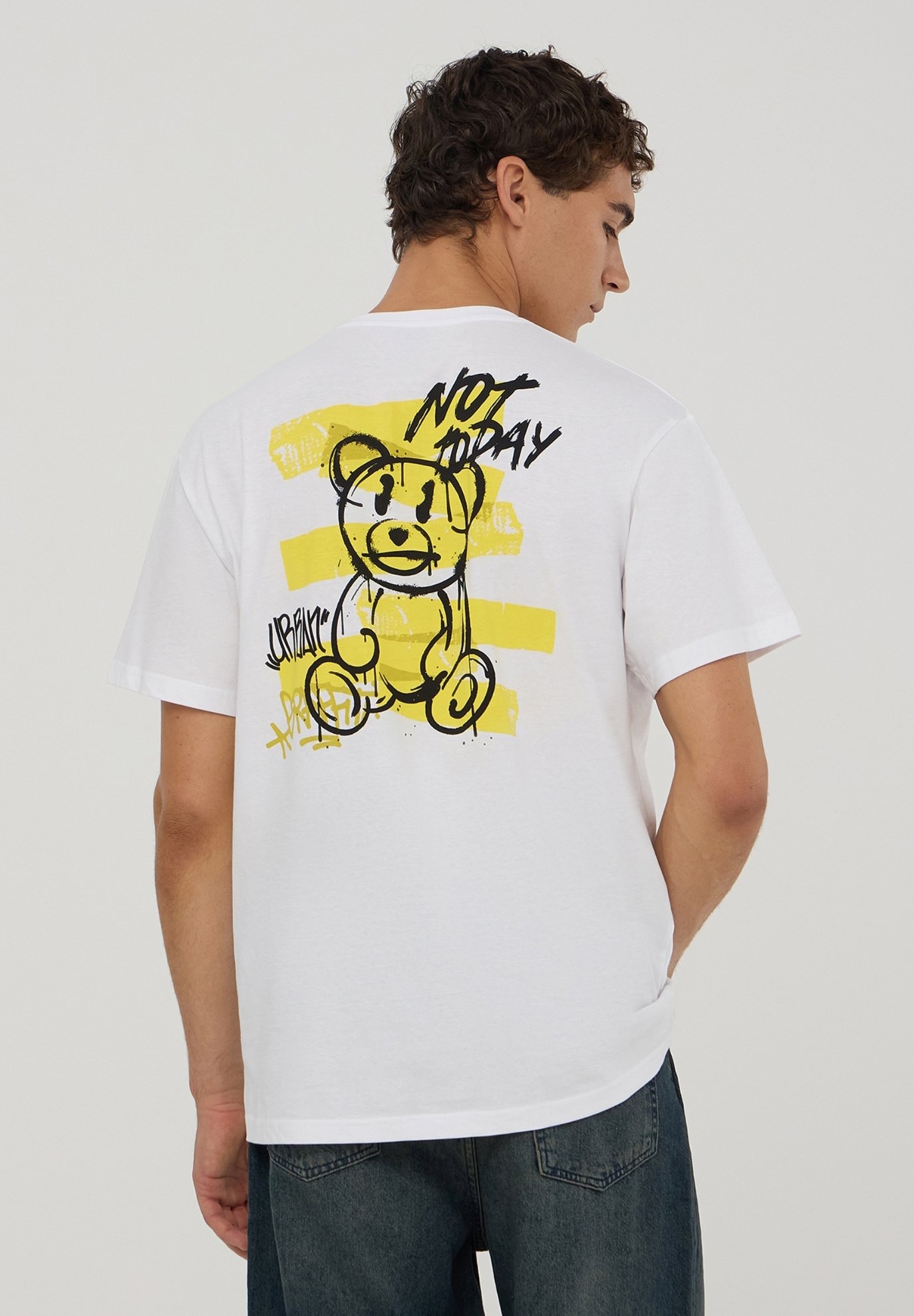 Terranova ORSETTO FRONTE RETRO T-shirt con stampa bianco