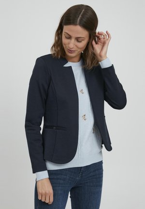 Fransa Blazer - holly green/grey denim