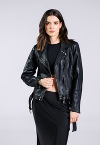 SHOWBIZ - Læderjakker - black