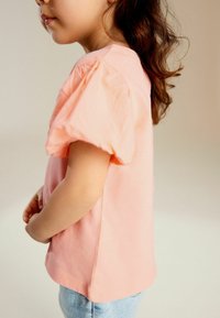 Next PUFF SHORT SLEEVE - Lihtne T-särk - peach pink