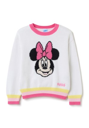WITH JACQUARD MINNIE MOUSE DESIGN - Jumper - white