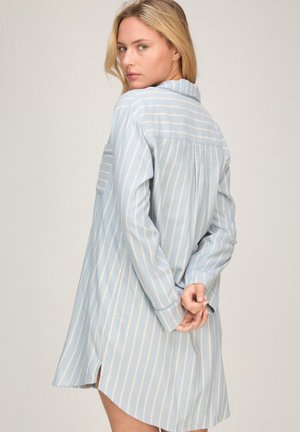 Hunkemöller, HUNKEMÖLLER NIGHTSHIRT STRIPE - Nachthemd - blue