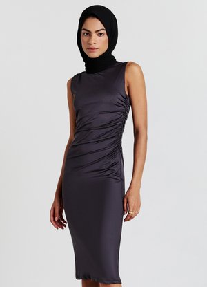 Calliope LUNGO CON ARRICCIO - Vestito lungo - grigio scuro