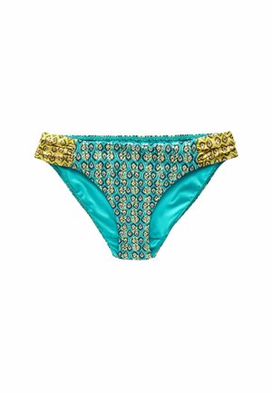 STANDARD - Bikini apakšdaļas - green blue foil woodblock