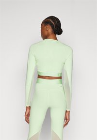 adidas Performance Top dugih rukava - semi green spark/white