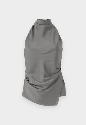 CLOSED HALTER NECK - Blouse - led grey