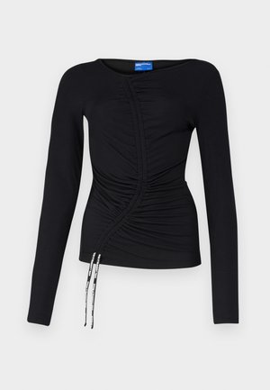 Karl Lagerfeld Jeans Tops ar garām piedurknēm - black