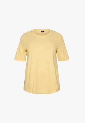 Zizzi, ZIZZI - T-Shirt basic - gelb