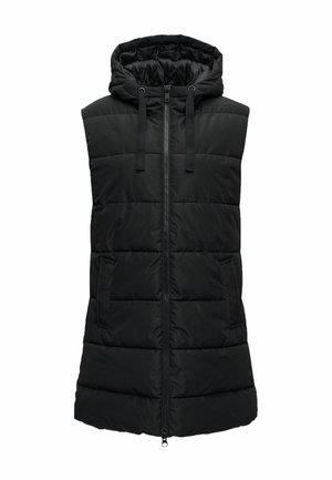ONLY, ONLCLAIR PUFFER HOOD WAISTCOAT OTW - Veste sans manches - black