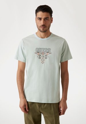 Print T-shirt - hellgrün