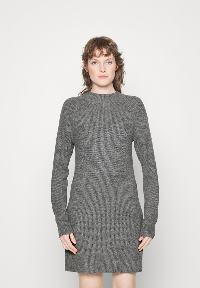 Abercrombie & Fitch INTEREST EASY - Pletené šaty - heather gray