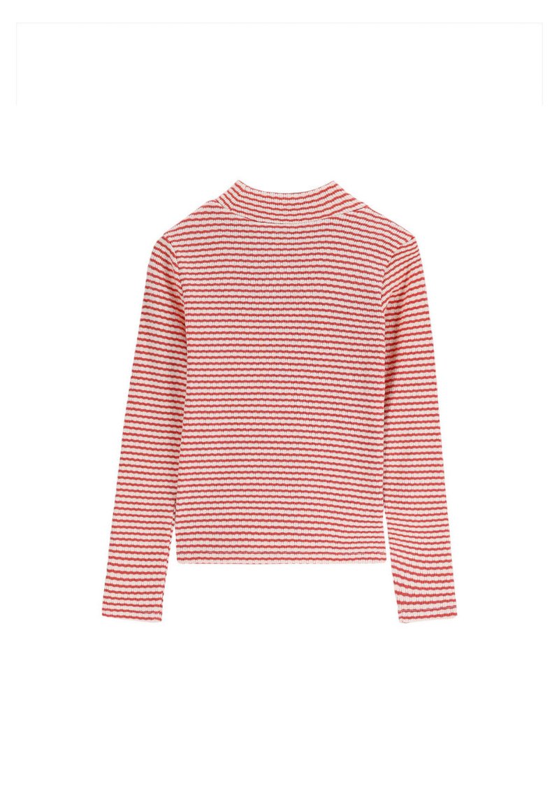 Sissy-Boy GESTREIFTES LANGARM MIT TURTLENECK Trui orange