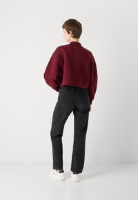 Calvin Klein Jeans Sweater met rits - deep rouge