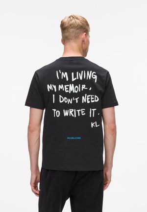 KARL QUOTE - T-shirt con stampa - black