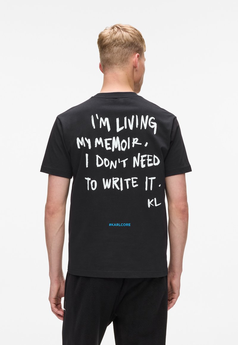 Karl Lagerfeld Jeans KARL QUOTE - Camiseta estampada - black
