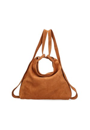 Shopping bag - dark cognac
