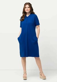 Ulla Popken SHORT SLEEVE SIDE - Denní šaty - royal blue