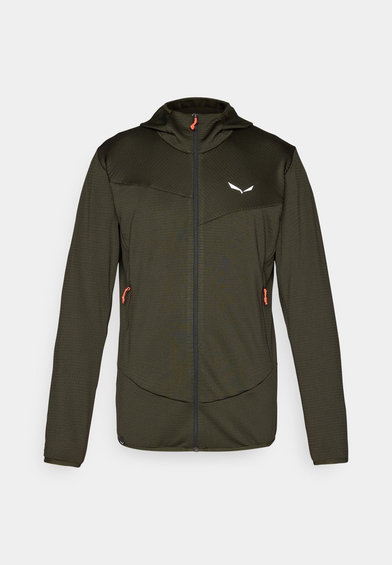 Pull 1/4 Zip Castore Performance Homme - Olive Chiné - Couche Intermédiaire Golf