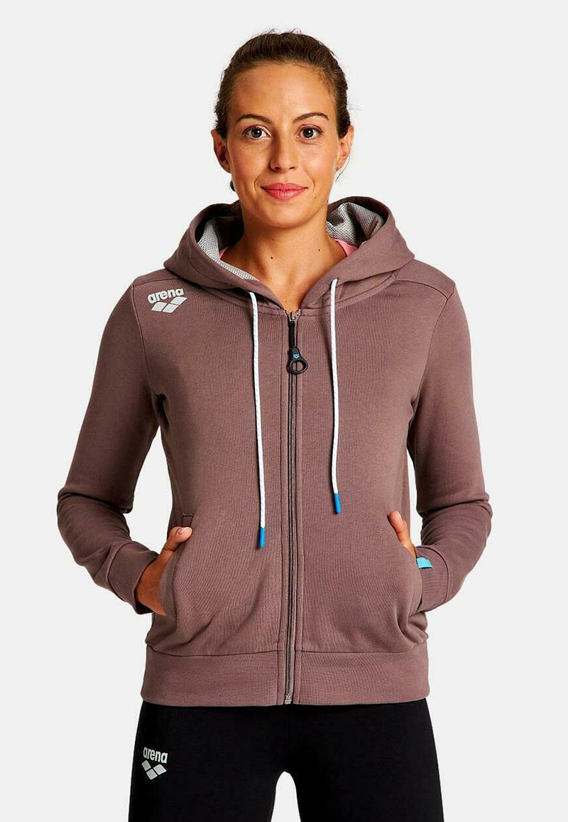 Damen Sweatshirts | Arena Fleecejacke hazel/hellrot - ES53438 Damen Sweatshirts | Arena Fleecejacke hazel/hellrot - ES53438