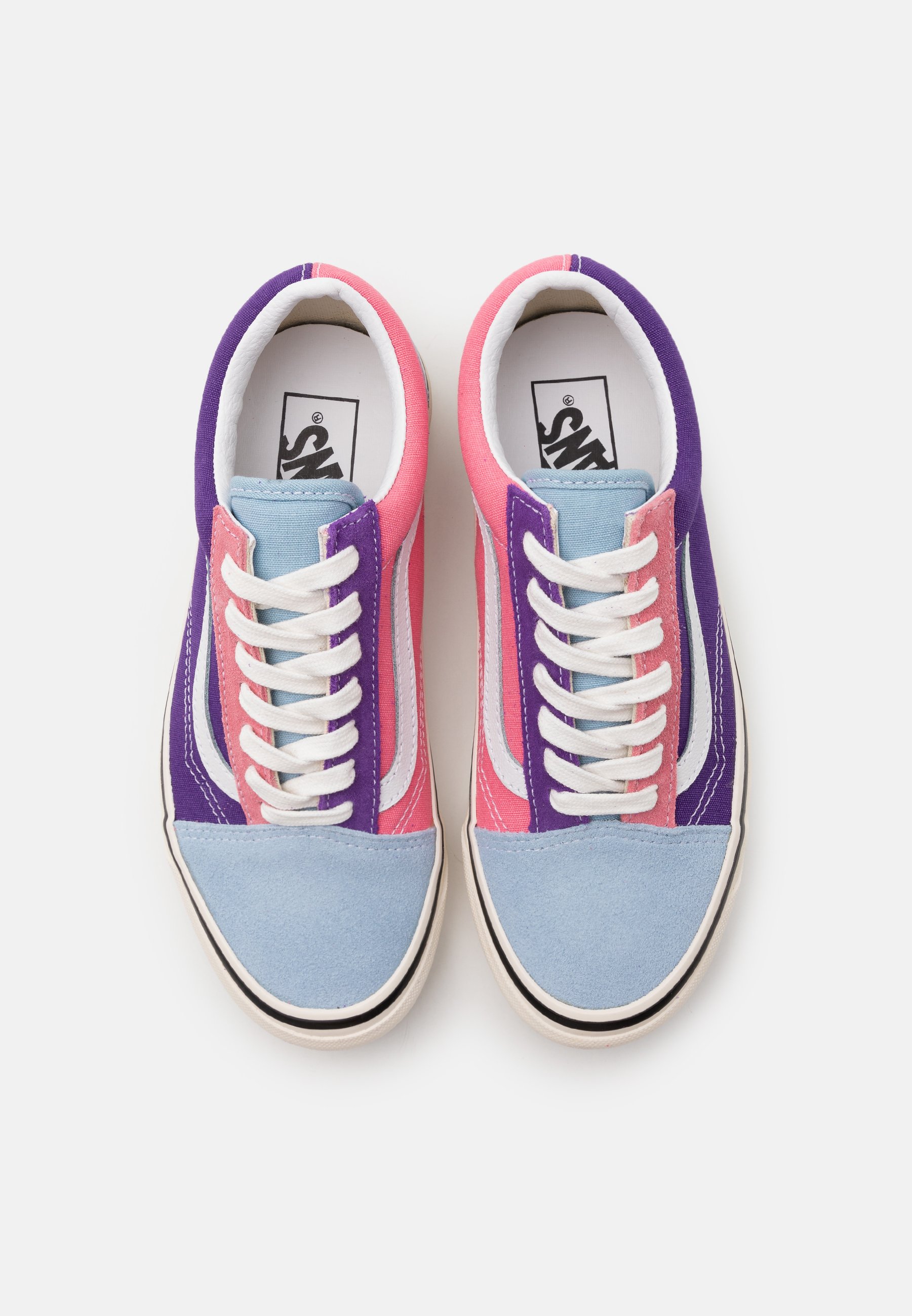 vans pink blue