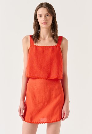 A-line skirt - orange