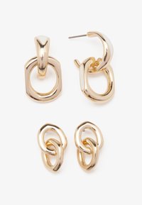 2 PACK - Øredobber - gold-coloured