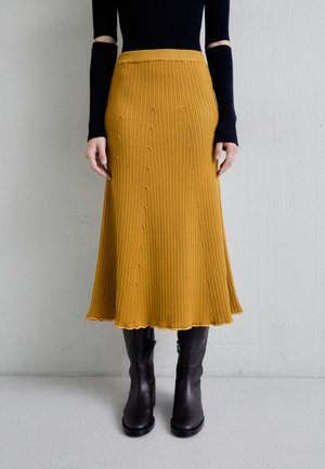 Rodebjer FLY - Áčková sukně - camel